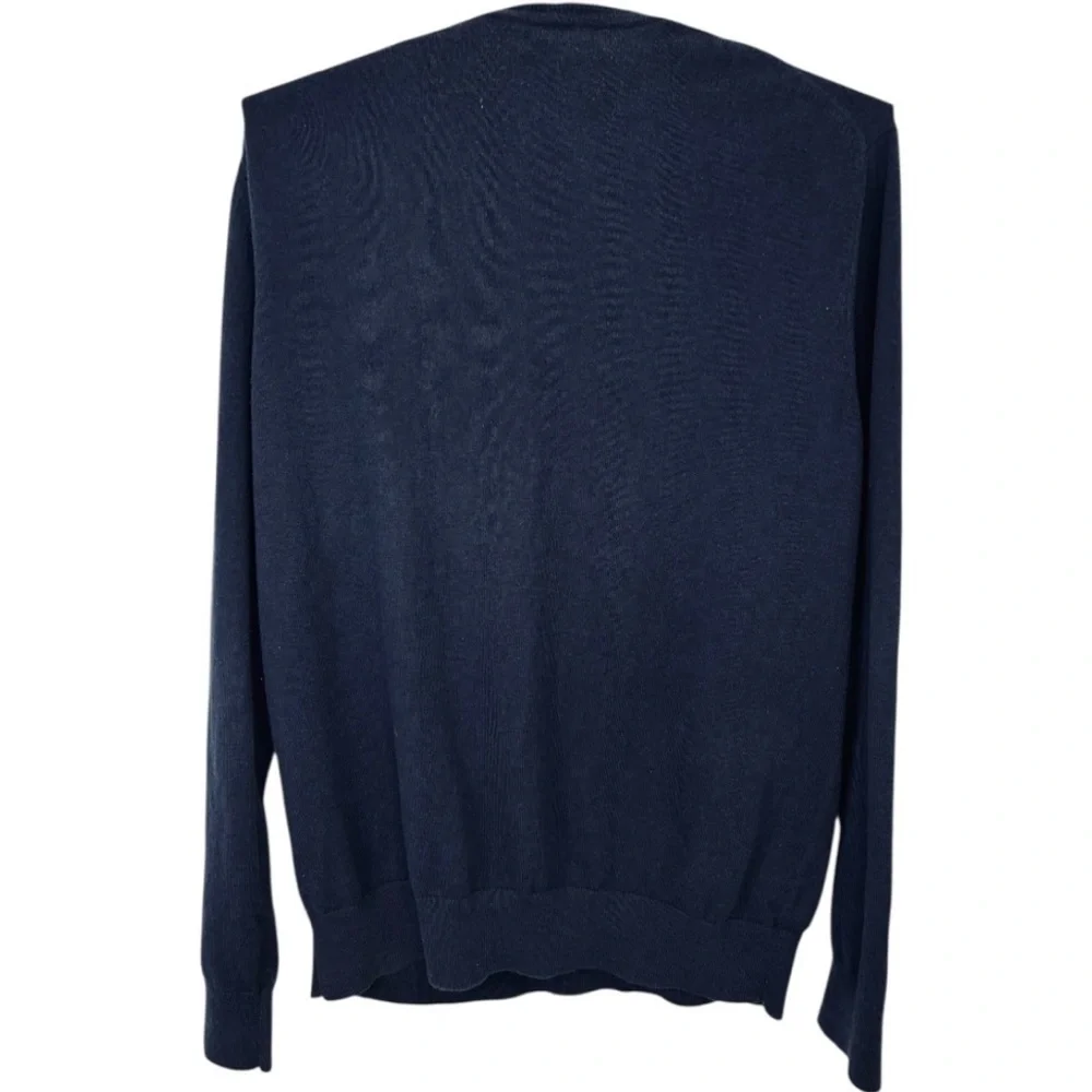 Banana Republic Men's Navy Blue Cashmere Blend Crewneck Sweater Size Large